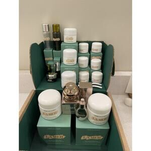 ALL EMPTY! LOT 18 La Mer Jar & Box Genaissance, Travel Size 2, 0.5, 0.25 Oz ml